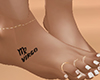 virgo tattoo feet