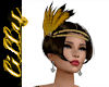 Gatsby feather band gold