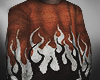 Orange Flames Sweater