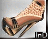 IN} Netted Bronze Heels