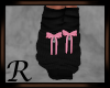 Pink Bow Black Warmer