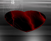 red&black heart rug