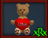 Valentine Teddy Bear Brn