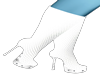 xplus white boots