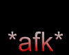 red/silver afk sign