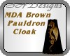 Brown Pauldron Cape M