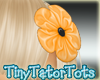 Kids Orange Hair Flower