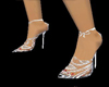 White lace high heelshoe