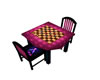 Checkers game table