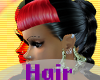 Evelyn Hair HotPink&Blck