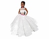 DL}Child white pink gown