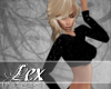 LEX black sparkling top