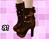 3! Brown Leather Boots