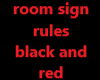 room rules red and black