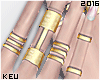 ʞ-Gold Rings n Nails R