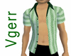 Sexy Green Stripe Shirt