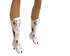 bloody lace gothic boots