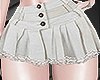 V: Denim pleated skirt/w