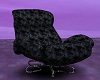 Black Fur Chair