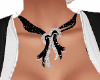 Necklace silver black
