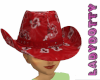 cowgirl red bandana hat