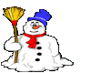 Snow Man Sticker