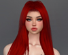 Trendy Long Straight Red
