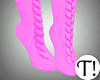 T! Knit Pink Socks