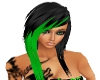 black green hair