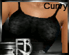 1FB~Black Lacey Floral