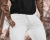 Pants white leg