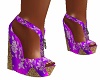 purple oriental heels
