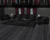 Black Grey Sofa Set