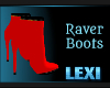 Raver Boots Red