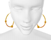 gold earring lady