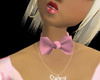 pink female bow tie