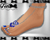 Sapphire Jeweled Feet
