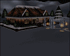 house with snow