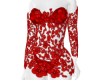 Red Rose Petal Dress