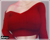! Crop sweater red
