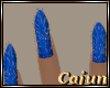 CobaltBlue Sparkle Nails