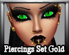 *M3M* Piercings Set Gold