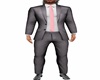 Grey Suit Pink Tie