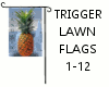 Pineapple Lawn Flag 1-12