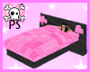 Pink & Black Bed