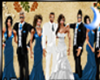 Family wedding pose