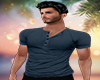 Blue Henley Tee