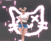 neon cat BG