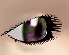 Purple Green Anime Eyes 