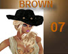 Newest CowgirlHat 07 BRN